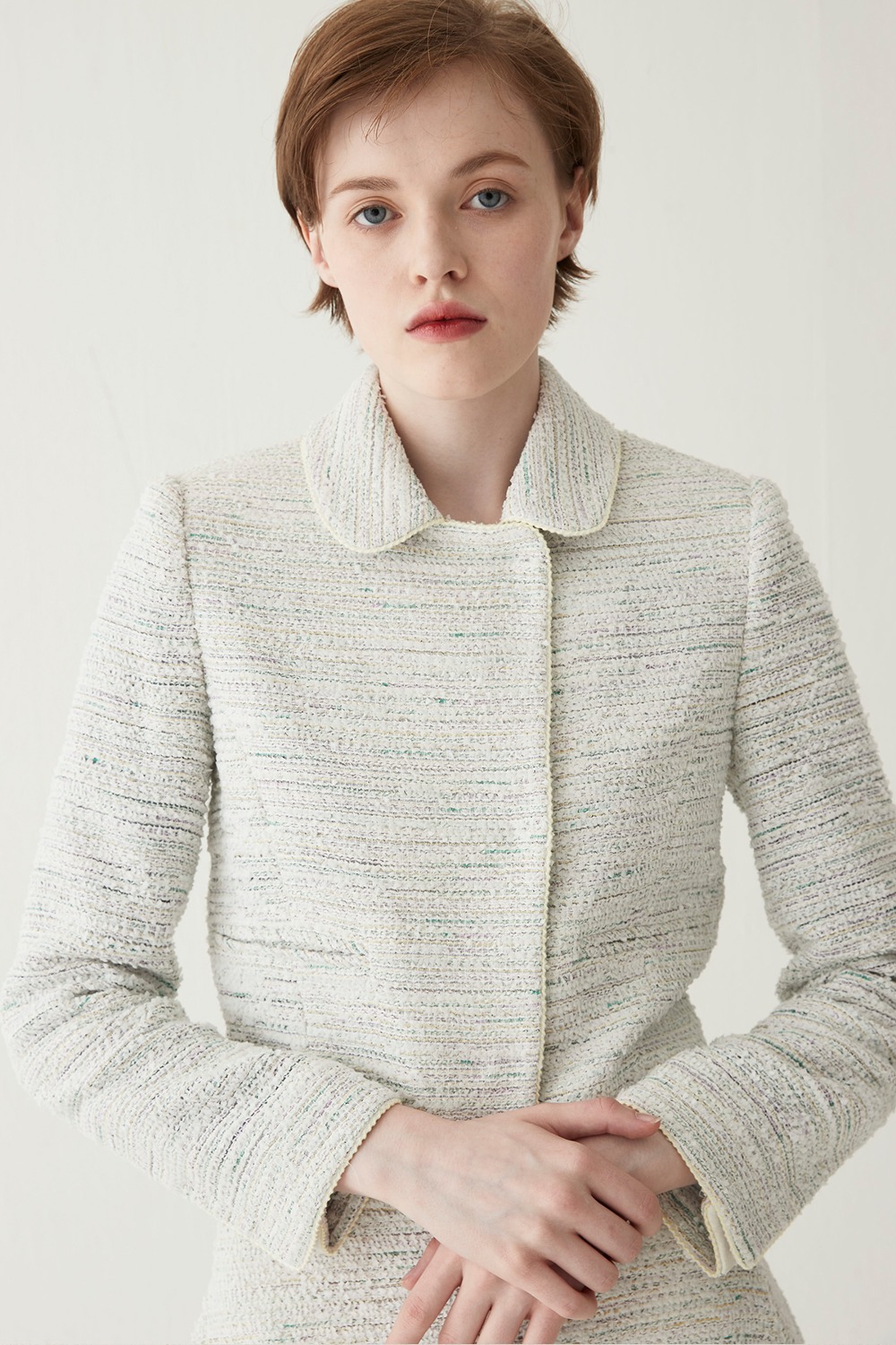 Tweed Cropped Jacket-color combination